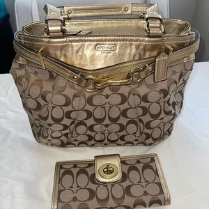 Coach Bag and Matching Wallet